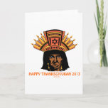 THANKSGIVUKAH INDISCH MAN MENORAH FEESTDAGEN KAART<br><div class="desc">DEZE UNIEKE PUNTEN THANKSGIVUKAH MAKEN PRACHTIGE EENS Chanoeka-Thanksgiving GIFTEN VOOR 2013,  A IN een LEVEN Joodse AANWEZIGE AMERIKAAN.</div>