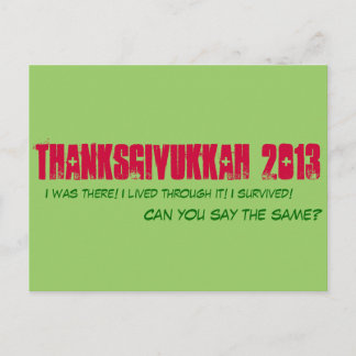 Thanksgivukkah 2013 - Briefkaart
