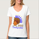 Thanksgivukkah 2013 Menurkey T-Shirt<br><div class="desc">Viel Thanksgivukkah 2013 met dit klassieke menurkey t-shirt! Een grappige cartoon kalkoen met een menorah voor een staart. Een Hanukkah-Thanksgiving zal niet meer dan 77.000 jaar voorkomen! Pak dit geweldige keepjesshirt voor dit eens-in-een-leven-feest. *Maakt een geweldig cadeau voor Hanukkah EN Thanksgiving 2013 * Kies deze coole afbeelding op veel shirt-...</div>