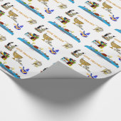 THANKSGIVUKKAH GEEFT BEDANKT VOOR HANUKKAH CADEAUPAPIER (Hoek)