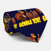 Thanksgivukkah Gobble Tov Turkey Stropdas (Opgerold)