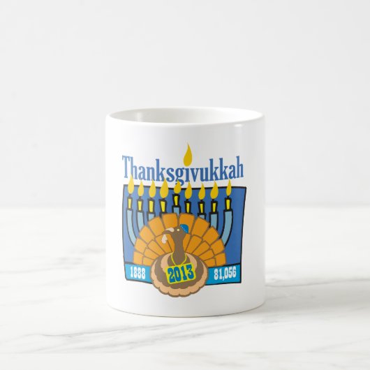 Thanksgivukkah mok (Center)