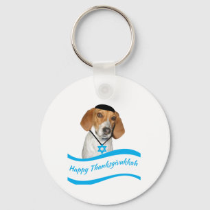 Thanksgivukkah Sleutelhanger Funny Hound Dog w Yam