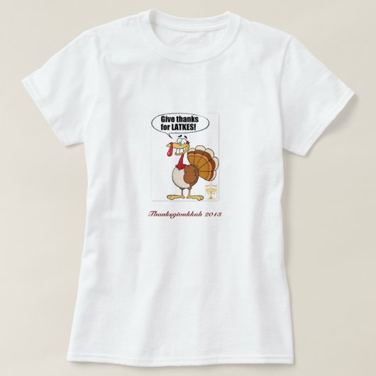 Thanksgivukkah Thanksgiving Hannukah T-shirt T-shi (Design voorkant)