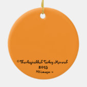 Thanksgivukkah Turkey Menorah Ornament (Achterkant)