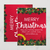 Thanku card feestdagenkaart (Voorkant / Achterkant)