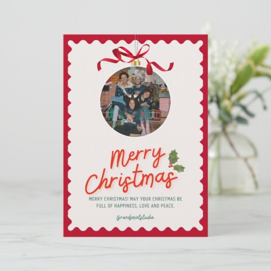 Thanku card feestdagenkaart (Staand voorkant)