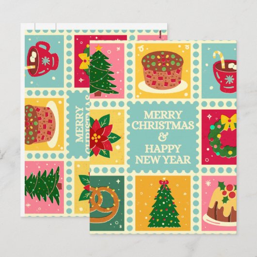 Thanku card feestdagenkaart (Voorkant / Achterkant)