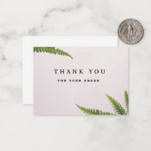 Thankyou For Your Order Card Notitiekaartje (Voorkant / Achterkant in situ)