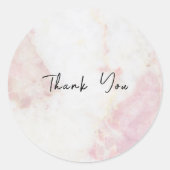 ThankYou Sticker - Pink Marble (Voorkant)