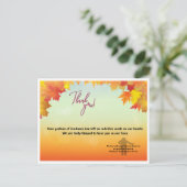 thankyoucard briefkaart (Staand voorkant)