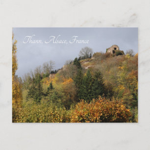 Thann in Autumn, Alsace, Frankrijk Briefkaart