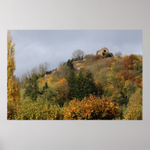 Thann in Autumn, Alsace, Frankrijk Poster