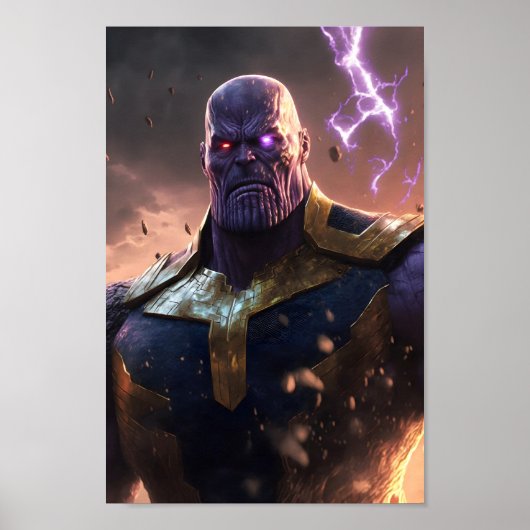 Thanos fan Art Poster - Marvel Thanos Poster (Voorkant)