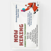 Thans de BedrijfsKerstmis van de Hulp Aangepaste F Spandoek (Verticaal)