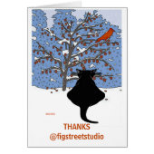 Thans met Zwarte Kat, geef tekst uit (Voorkant)