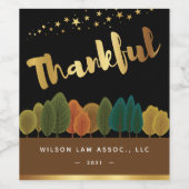 Thanskgiving Groeten Label Set Wijn Etiket (Enkel label)