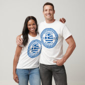 Thassos, Griekse Vlag Heren Wit T-shirt (Unisex)
