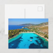 Thassos Island Kavala Greece Turquoise Water Blue Briefkaart (Voorkant / Achterkant)