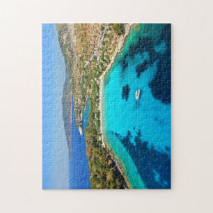 Thassos Island Kavala Greece Turquoise Water Blue Legpuzzel