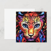 That Colorful Leopard Look Flat Card (Voorkant / Achterkant)