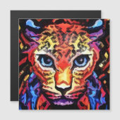 That Colorful Leopard Look Magnetic Card (Voorkant / Achterkant)