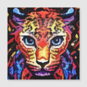 That Colorful Leopard Look Magnetic Card (Voorkant)