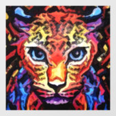 That Colorful Leopard Look  Raamsticker (Vel)