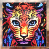 That Colorful Leopard Look  Raamsticker (Vel 2)