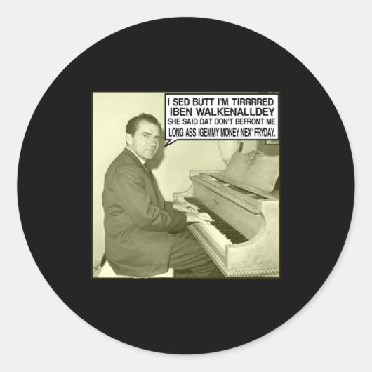 That Dont Befront Me Ronde Sticker (Voorkant)