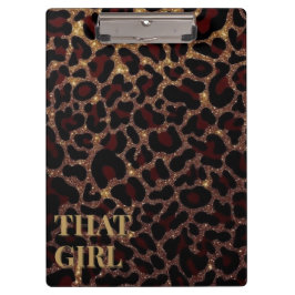 That Girl Leopard Print Clipboard Klembord