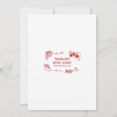 That’s Amore Italian Doodle bridal shower  Kaart (Achterkant)