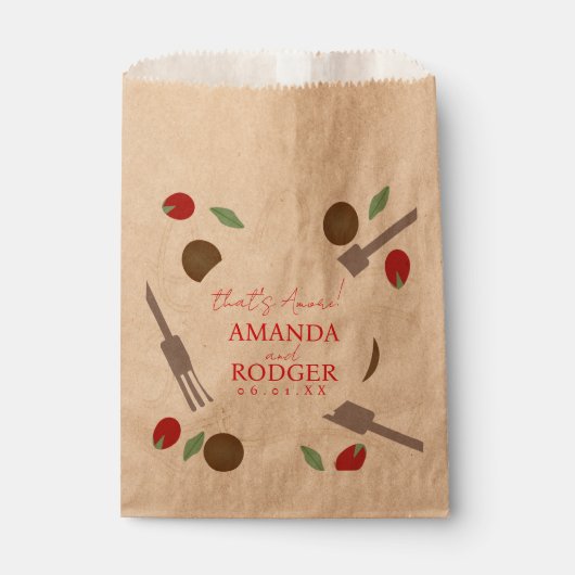 That’s Amore Italian Pasta Wedding Bedankzakje (Voorkant)