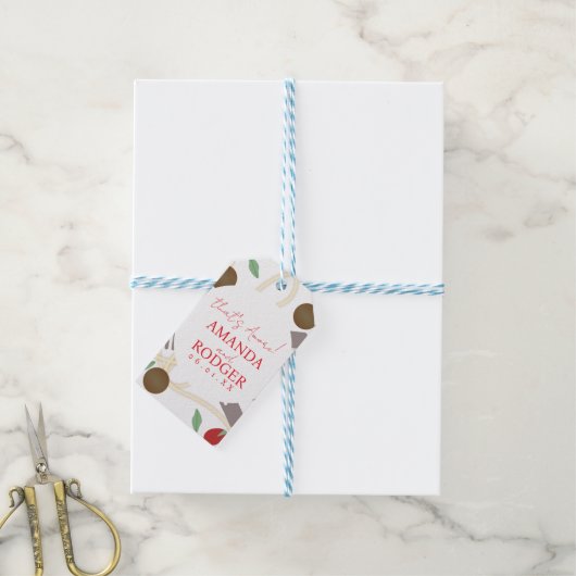 That’s Amore Italian Pasta Wedding Cadeaulabel (Met Touw)