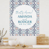 That’s Amore Italian Tiles and Hearts Poster (Keuken)