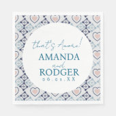 That’s Amore Italian Tiles and Hearts Servet (Voorkant)