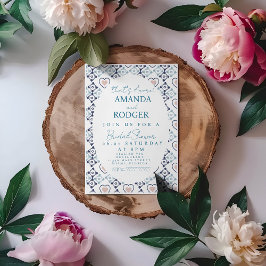 That’s Amore Italian Tiles Hearts Wedding Kaart