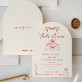 That’s Amore Italian Whimsical hand drawn Wedding Kaart