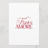 That’s Amore Red Bridal Shower invitation Kaart (Achterkant)