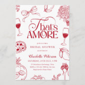 That’s Amore Red Bridal Shower Kaart (Voorkant)