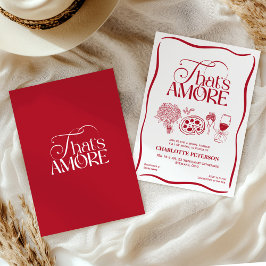 That’s Amore Red Bridal Shower Kaart