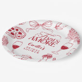 That’s Amore Red Bridal Shower Papieren Bordje (Gekanteld)