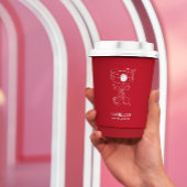 That’s Amore Red hand drawn Bridal Shower Papieren Bekers