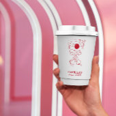 That’s Amore Red hand drawn Bridal Shower Papieren Bekers