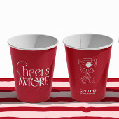 That’s Amore Red hand drawn Bridal Shower Papieren Bekers