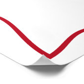 That’s Amore Red hand drawn Bridal Shower poster (Hoek)