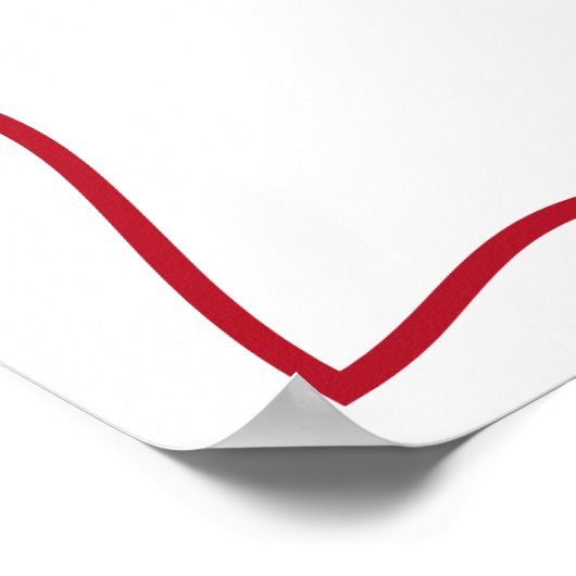 That’s Amore Red hand drawn Bridal Shower poster (Hoek)