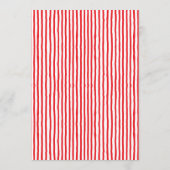 That’s Amore Red stripes Bridal Shower invite Kaart (Achterkant)
