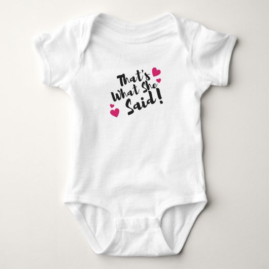 “That’s What She Said” Funny– Sarcastic Humor Romper (Voorkant)