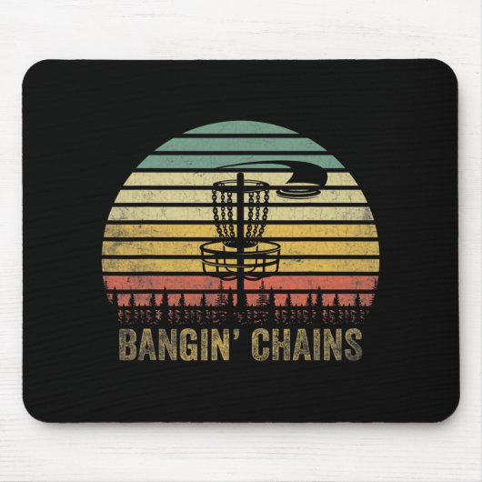 That Says Ngin' Chains - Disc Golf Retro Sunset  Muismat (Voorkant)
